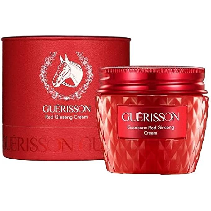 GUERISSON RED GINSENG CREAM 2.03 FL.OZ. (60G) - CONTAINED HORSE OIL & RED GINSENG EXTRACT, ANTIOXIDANT & ANTI-AGING & POWERFUL HYDRATING FACIAL CREAM - Image 1